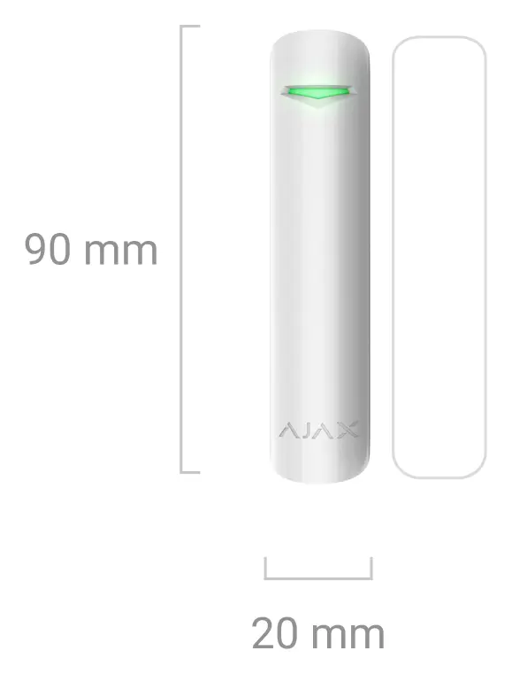Ajax DoorProtect Jeweller Kablosuz Manyetik Kontak — görsel 4