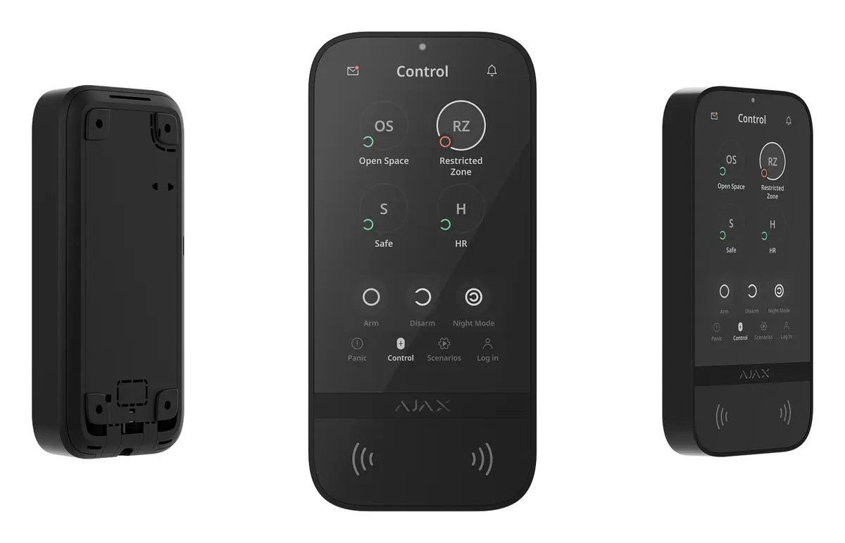 Ajax KeyPad TouchScreen Jeweller Kablosuz Dokunmatik Ekranlı Tuş Takımı