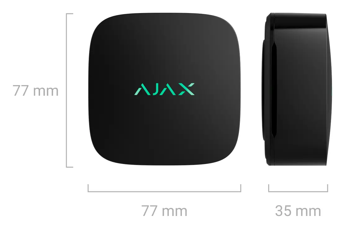 Ajax LifeQuality Lite Jeweller Kablosuz Hava Kalitesi (CO₂, Sıcaklık, Nem) Sensörü — görsel 4
