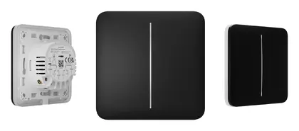 Ajax LightSwitch (2-gang/2-way) Jeweller Kablosuz Akıllı Işık Anahtarı