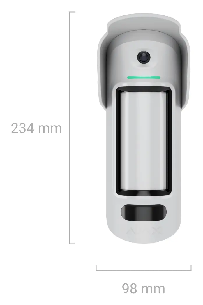 Ajax MotionCam Outdoor HighMount (PhOD) Jeweller Kablosuz Dış Ortam Fotoğraf Doğrulamalı Hareket Dedektörü — görsel 3