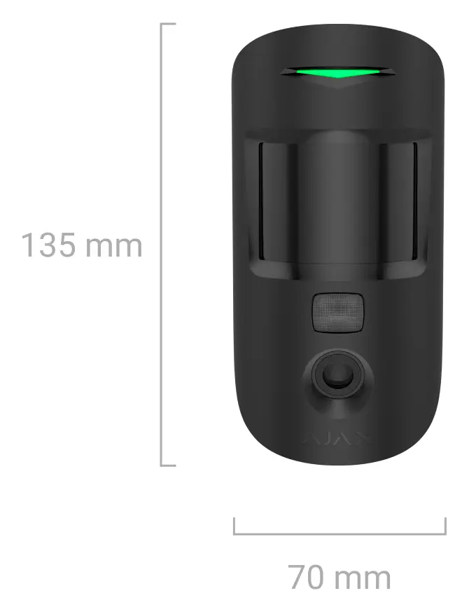 Ajax MotionCam U (PhOD) Jeweller Kablosuz Fotoğraf Doğrulamalı Hareket Dedektörü — görsel 4
