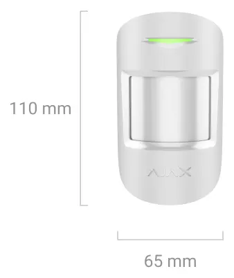 Ajax MotionProtect Plus U Jeweller Kablosuz PIR + Mikrodalga Hareket Dedektörü — görsel 4