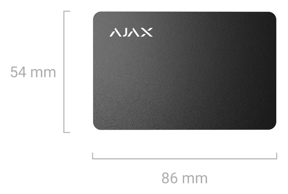 Ajax Pass (10) Temassız Kart (KeyPad için) — görsel 4