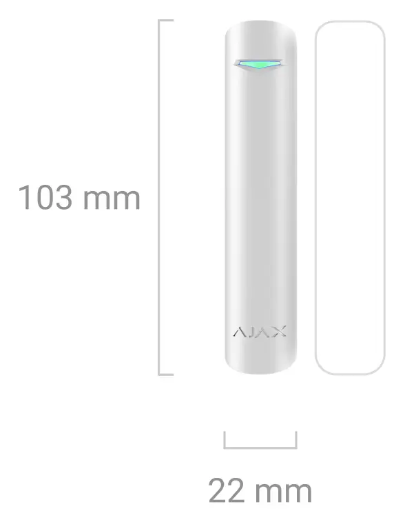 Ajax Superior DoorProtect Plus Jeweller Kablosuz Manyetik Kontak (Darbe ve Eğim Sensörlü) — görsel 4