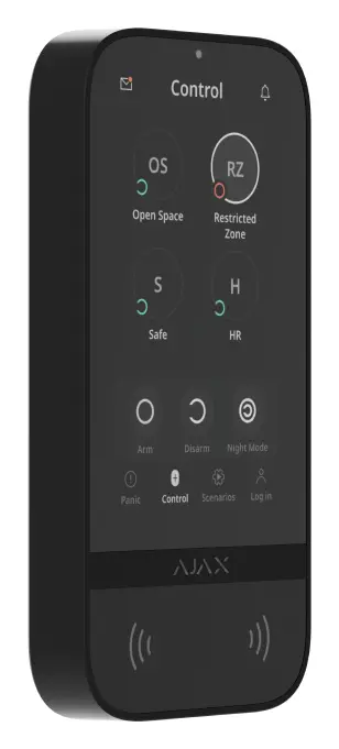 Ajax Superior KeyPad TouchScreen G3 Jeweller Kablosuz Dokunmatik Ekranlı Tuş Takımı — görsel 2