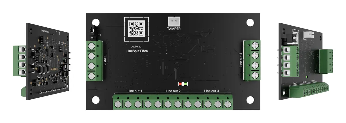 Ajax Superior LineSplit Fibra Fibra Hat Bölücü Modül