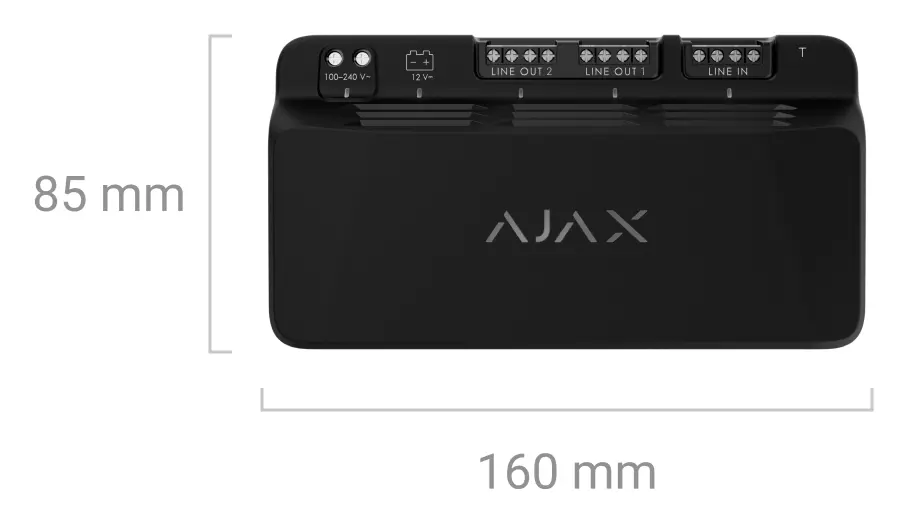 Ajax Superior LineSupply (75 W) Fibra Fibra Ek Güç Kaynağı Modülü — görsel 4