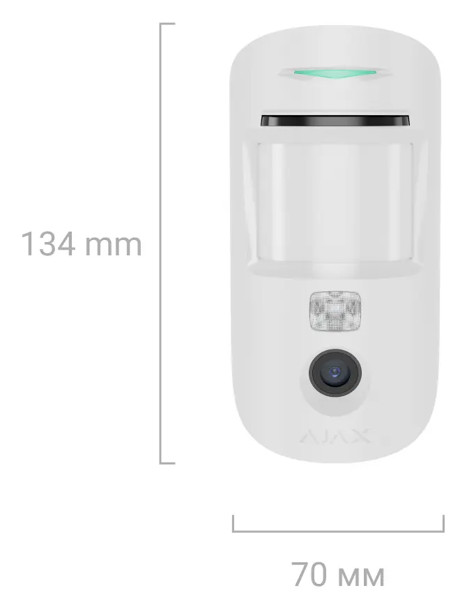 Ajax Superior MotionCam AM (PhOD) Jeweller Kablosuz Fotoğraf Doğrulamalı Hareket Dedektörü (Anti-Masking) — görsel 3