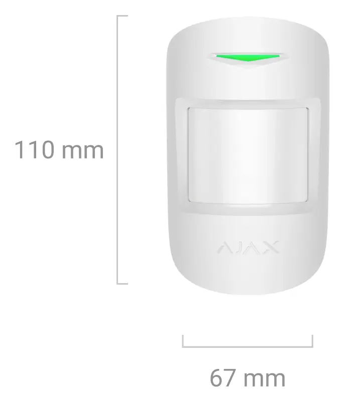 Ajax Superior MotionProtect Plus Fibra Kablolu PIR + Mikrodalga Hareket Dedektörü — görsel 4