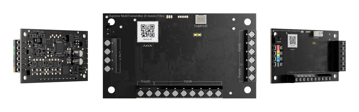 Ajax Superior MultiTransmitter (8 inputs) Fibra Kablolu Çok Girişli Entegrasyon Modülü (Harici Dedektörler İçin)