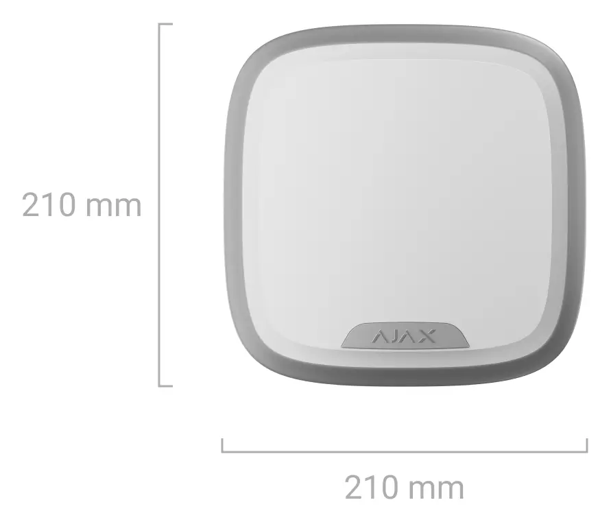 Ajax Superior StreetSiren Plus Fibra Kablolu Dış Ortam Siren — görsel 4