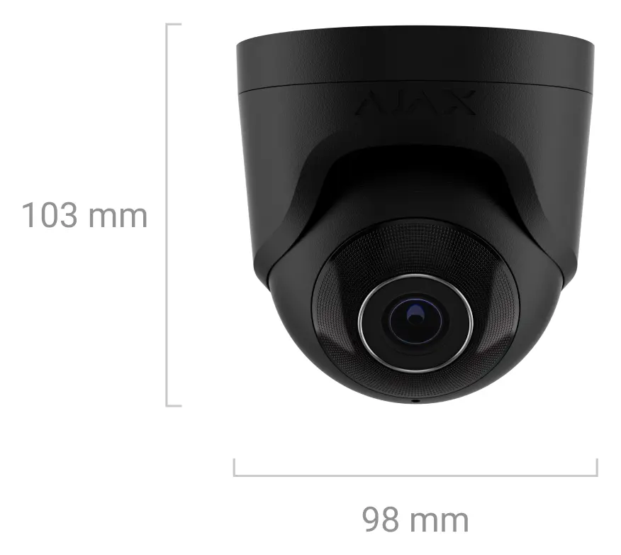 Ajax TurretCam (5 Mp/2.8 mm) IP Turret Kamera — görsel 4