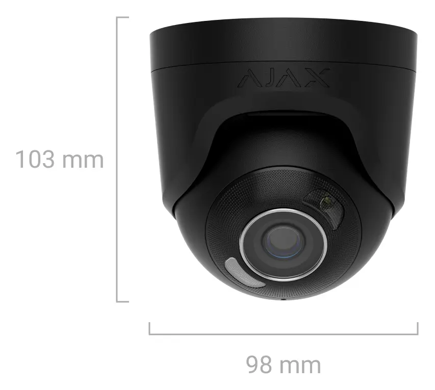 Ajax TurretCam HL (8 Mp/2.8 mm) IP Turret Kamera — görsel 4