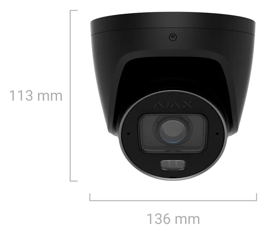 Ajax TurretCam HLVF (8 Mp) IP Turret Kamera — görsel 4