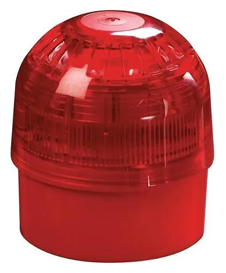 Apollo 55000-005APO XP95 Adresli Kırmızı Gövde Kırmızı Flaşlı İzolatörlü Yangın Sireni / Flaşör
