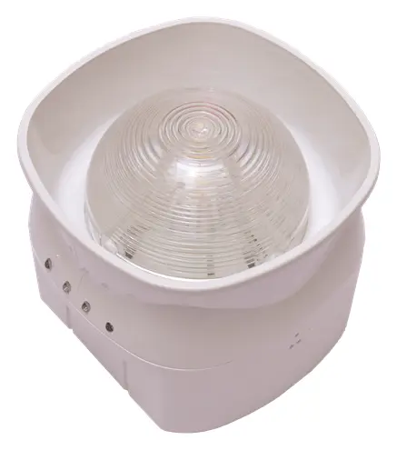 Apollo 58000-040APO XP95 Adresli Beyaz Gövde Kırmızı Flaşlı İzolatörlü Yangın Sireni / Flaşör