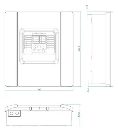 Aritech 1X-F8-MB Konvansiyonel 8 Bölge Panel Genişleme Kartı