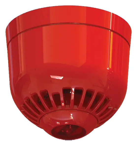 Aritech ASC366 Konvansiyonel Kırmızı Yangın Sireni / Flaşör