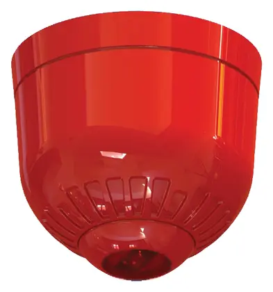 Aritech FAC350 Konvansiyonel Kırmızı Yangın Sireni / Flaşör