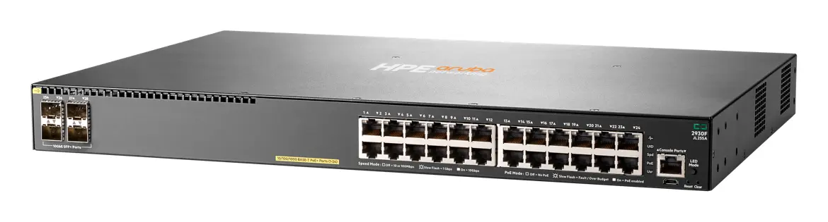Aruba JL255A 2930F 24G PoE+ 4SFP+ PoE Switch