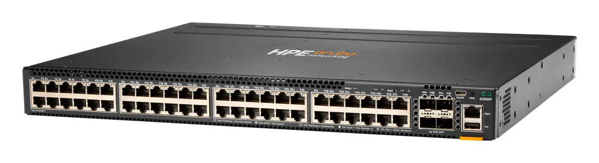 Aruba JL663A CX6300M 48-port 1GbE and 4-port SFP56 Yönetilebilir Switch