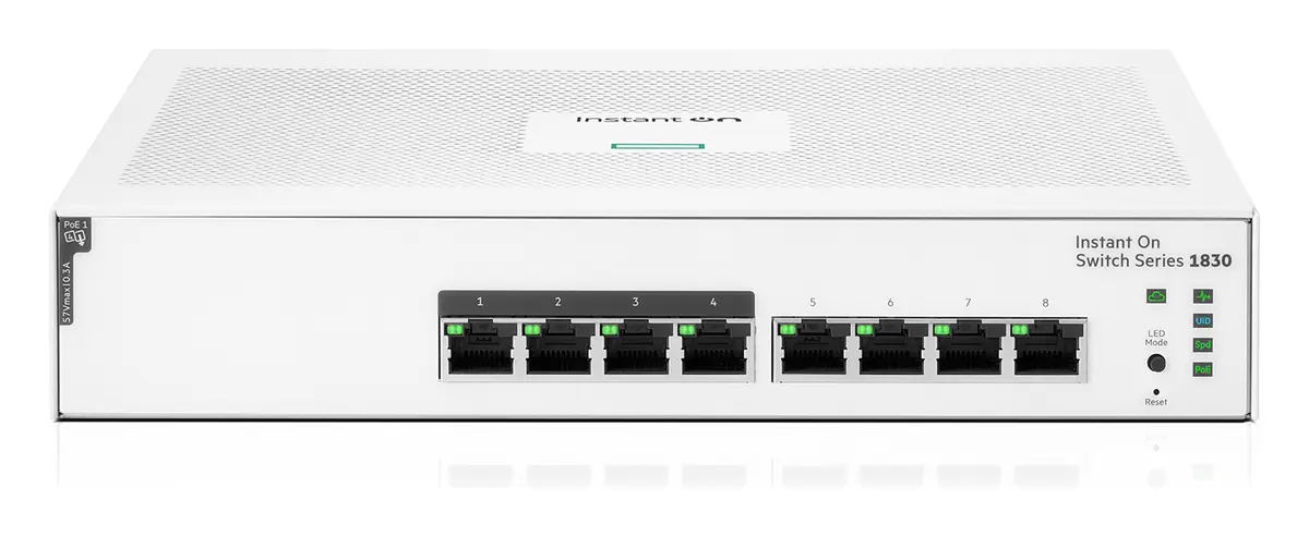 Aruba Instant On JL811A 1830 8G 4p Class4 PoE 65W PoE Switch