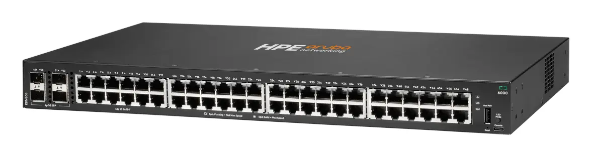 Aruba R8N86B CX6000 48p 10M/100M/1G 4p SFP 1G Yönetilebilir Switch