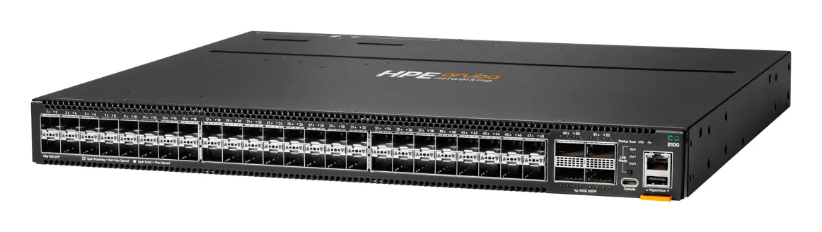 Aruba R9W91A CX8100 48x10G SFP+ 4x40/100G QSFP28 BF Airflow 3xFan 2AC PSU Veri Merkezi Switch