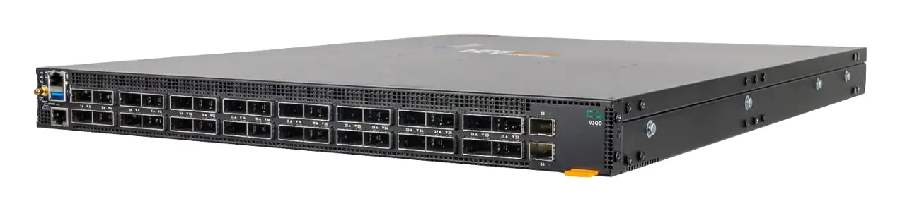 Aruba S1D08A CX9300-32D 32xQSFP-DD 400G 2xSFP+10G Pwr2Prt Airflow 6xFan 2xAC PSU Veri Merkezi Switch