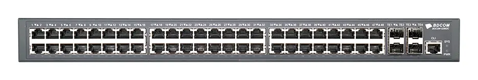 BDCOM IES200-5048G-4X 48 Port Gigabit 4×10G SFP+ L3 Endüstriyel Switch — görsel 5