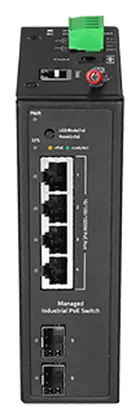 BDCOM IES200-L25-2S4T 4 Port Gigabit 2×SFP L2+ Endüstriyel Switch