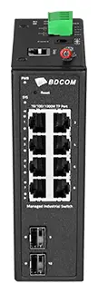BDCOM IES200-L25-2S8T 8 Port Gigabit 2×SFP L2+ Endüstriyel Switch — görsel 4