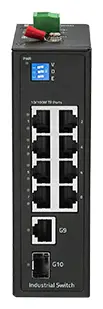 BDCOM IES200-LSTW1108 8 Port Fast Ethernet 1×Gigabit Endüstriyel Switch