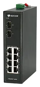 BDCOM IES200-LSTW2080 2 Port Gigabit SFP Endüstriyel Switch — görsel 2