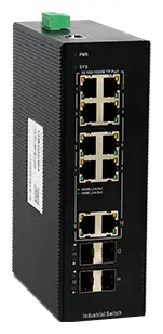 BDCOM IES200-V25-4S10T 10 Port Gigabit 4×SFP Endüstriyel Switch — görsel 3