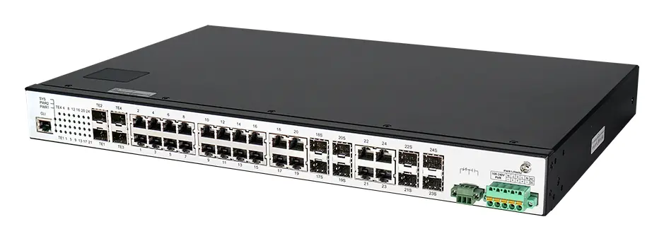 BDCOM IES2000-5024T8C4X 24 Port Gigabit 8×Combo 4×10G SFP+ L2+ Endüstriyel Switch — görsel 4