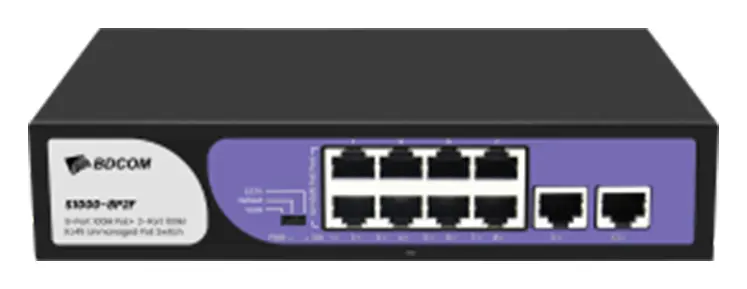 BDCOM S1000-4P2F 4 Port Fast Ethernet PoE Yönetilemez Switch — görsel 2
