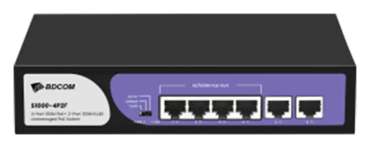 BDCOM S1000-8P2F 8 Port Fast Ethernet PoE Yönetilemez Switch