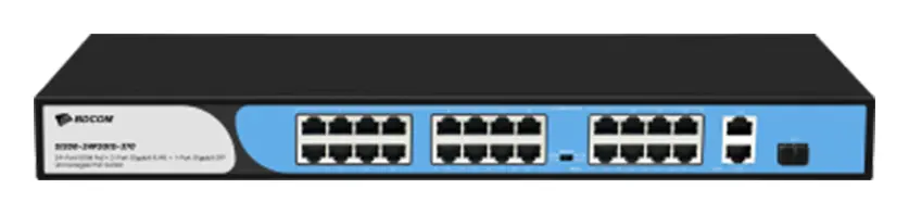 BDCOM S1200-24P2G1S 24 Port Fast Ethernet PoE 2×Gigabit 1×SFP Yönetilemez Switch — görsel 3