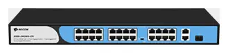 BDCOM S1200-24P2G1S 24 Port Fast Ethernet PoE 2×Gigabit 1×SFP Yönetilemez Switch — görsel 5
