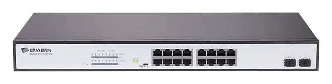 BDCOM S1518-16P 16 Port Gigabit PoE 2×SFP Yönetilemez Switch