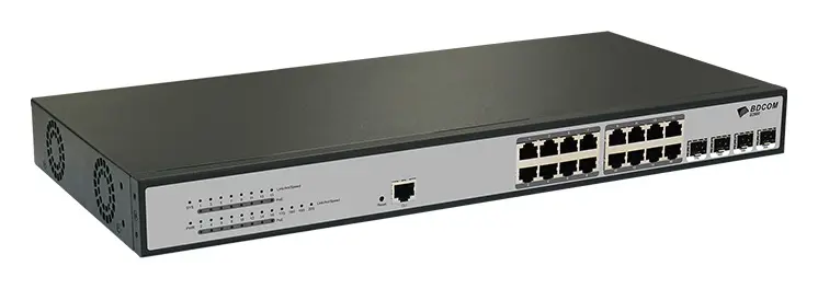 BDCOM S2500-16P4S 16 Port Gigabit PoE 4×SFP L2+ Yönetilebilir Switch — görsel 3