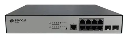 BDCOM S2500-8P2S 8 Port Gigabit PoE 2×SFP L2+ Yönetilebilir Switch