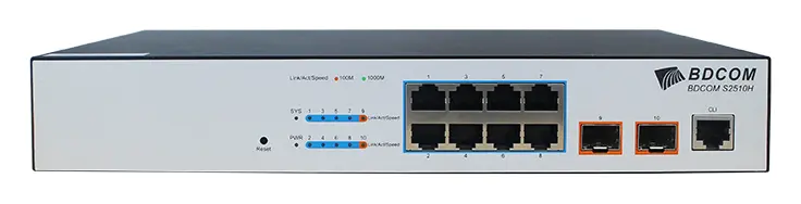 BDCOM S2510HG 10 Port Gigabit L2+ Yönetilebilir Switch