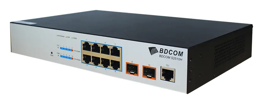 BDCOM S2510HG 10 Port Gigabit L2+ Yönetilebilir Switch — görsel 3