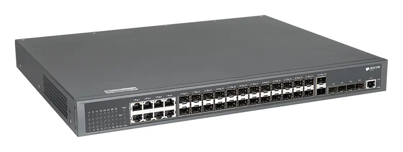 BDCOM S3900-24S8T6X 24 Port Gigabit SFP 8×Gigabit 6×10G SFP+ Yönetilebilir Switch — görsel 4