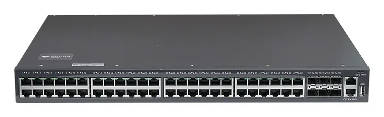 BDCOM S3900-48P6X-NS 6 Port 10G SFP+ PoE Yönetilebilir Switch — görsel 2