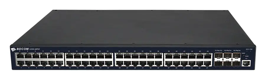 BDCOM S3900-48S6X 48 Port Gigabit SFP 6×10G SFP+ Yönetilebilir Switch — görsel 5