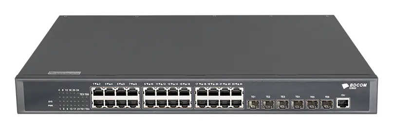 BDCOM S3900-48T6X/EI 48 Port Gigabit 6×10G SFP+ Yönetilebilir Switch — görsel 2